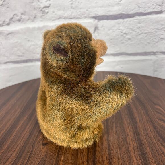 NWT FOLKMANIS Little Brown Bear - Retired Hand Puppet Moveable Mouth + Paws - Picture 3 of 11